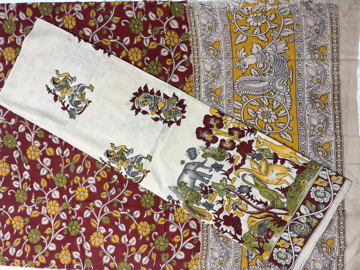 original kalamkari cotton 2ps set