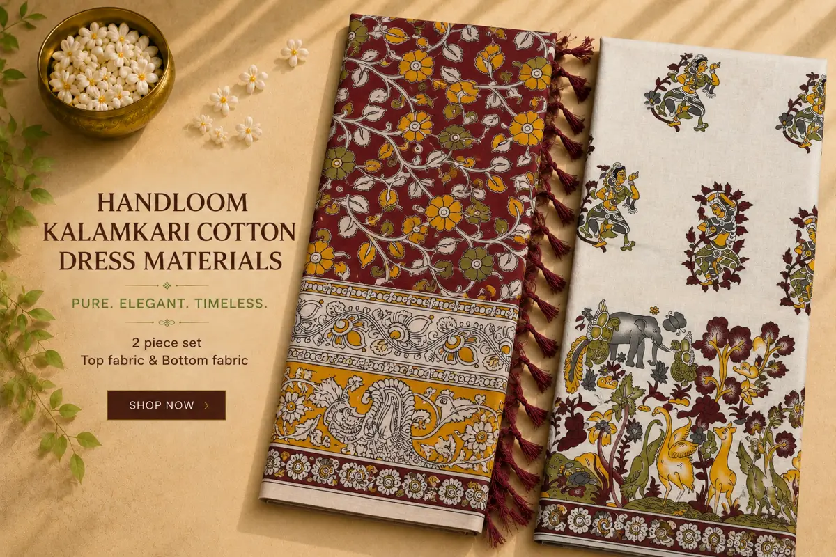 original kalamkari cotton 2ps set