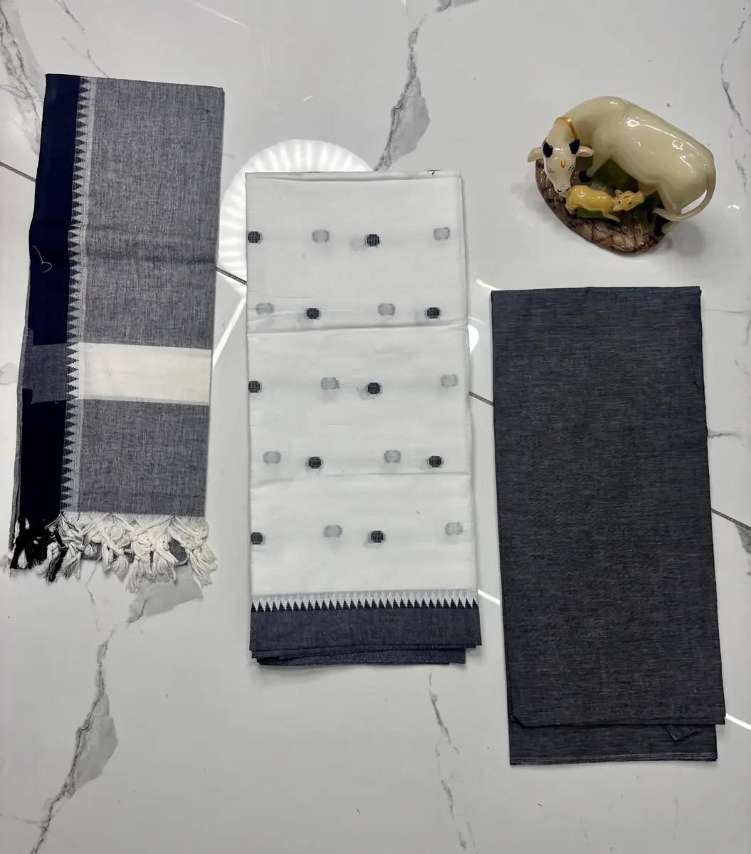 Handloom south cotton weaving buttis