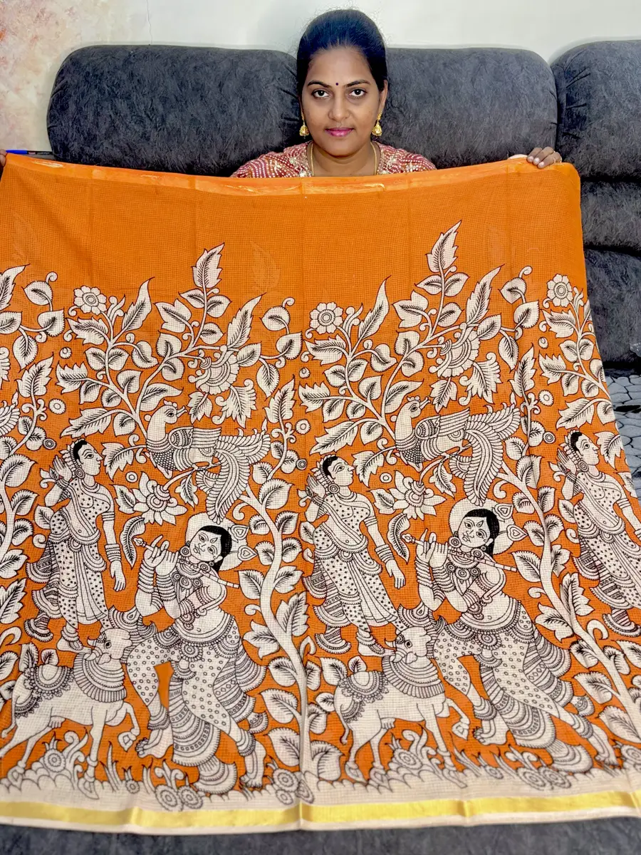 Pure Kota cotton Kalamkari