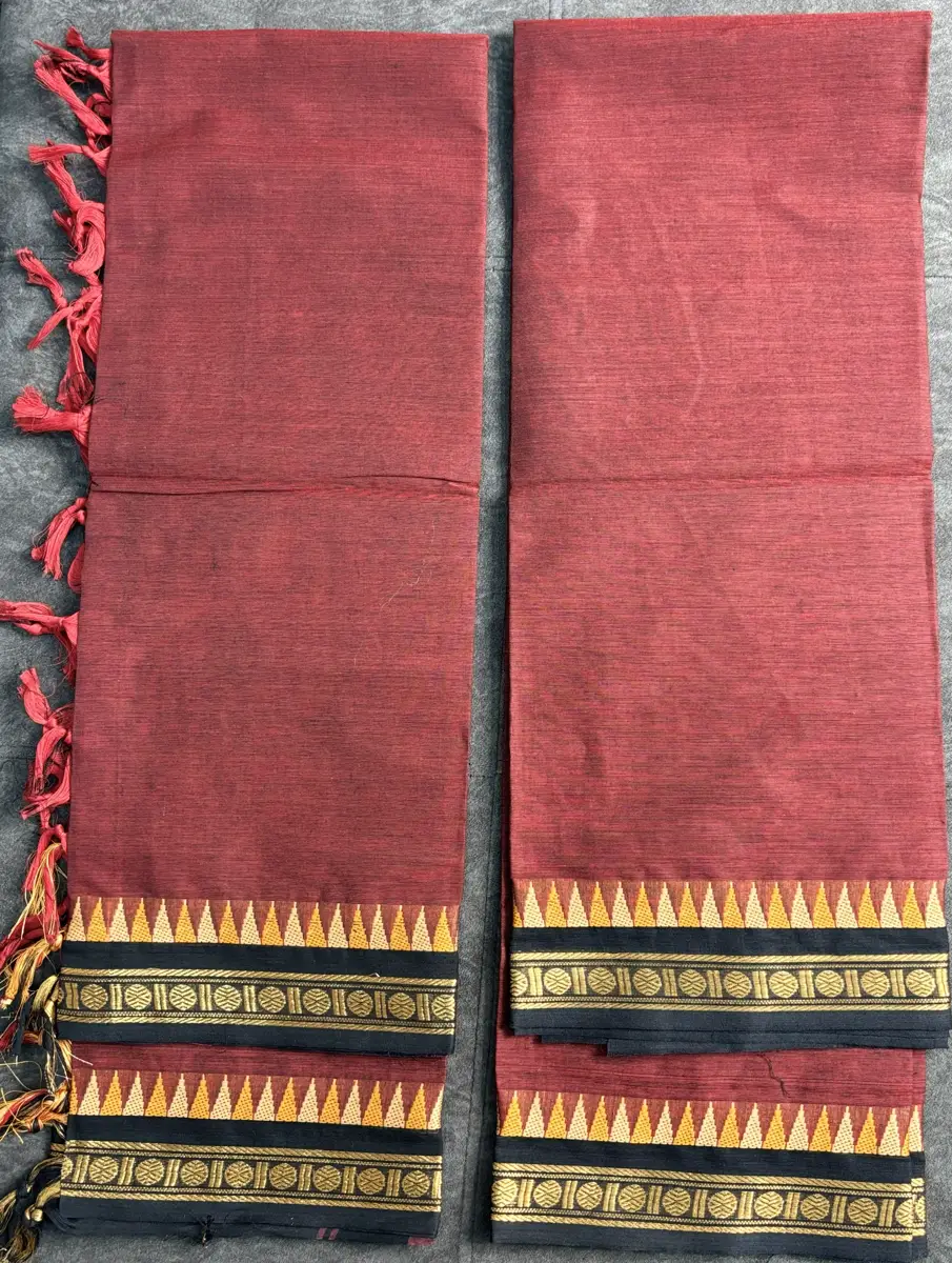 Kanchi Cotton with Rudrashi Boarder